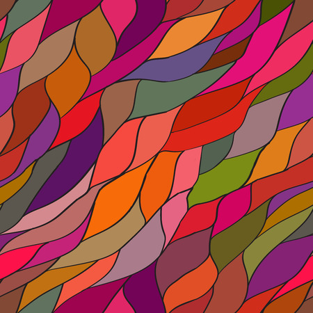 Vector seamless abstract hand-drawn pattern with waves 2のイラスト素材