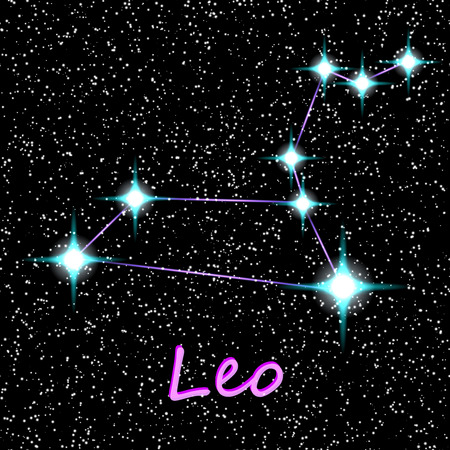 Leo constellationのイラスト素材