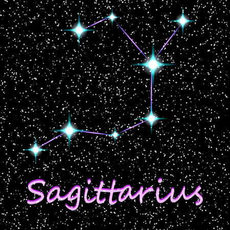 Seamless background of constellations. のイラスト素材