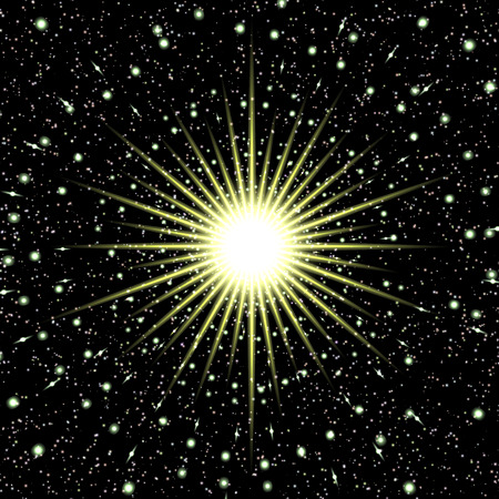 bright night background with stars and lights vector 7のイラスト素材