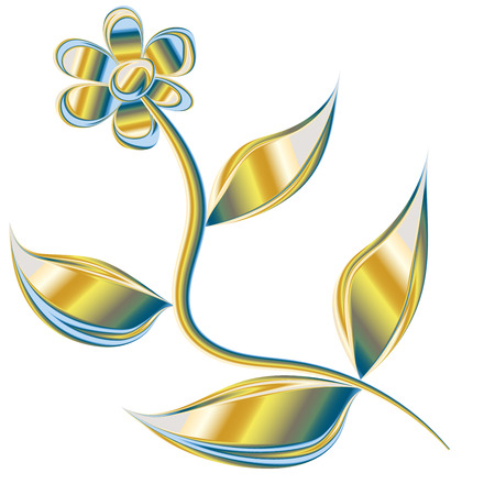 Vector vintage cover imge metal flower 7のイラスト素材