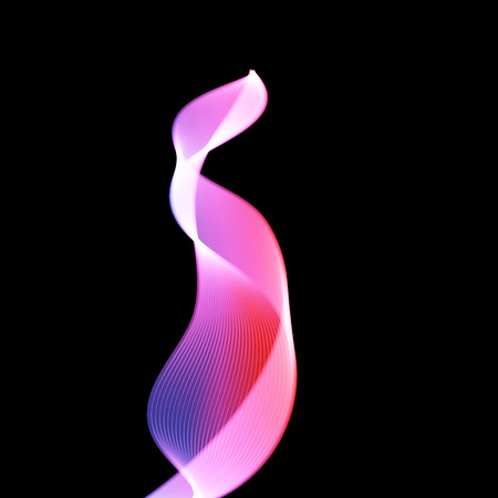 Abstract vector flame on black backgarond 9のイラスト素材