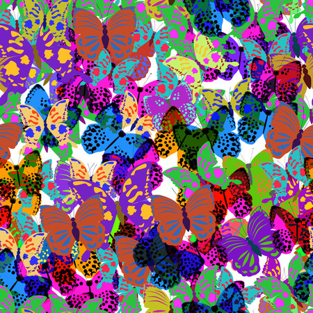 Big collection of colorful butterflies. Vector illustration 4のイラスト素材