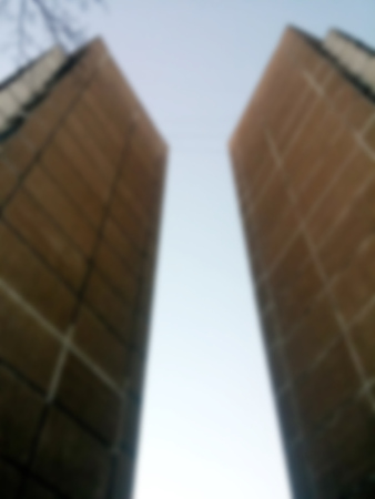 Abstract vector background with blurred multicolored block pattern and grunge textureのイラスト素材