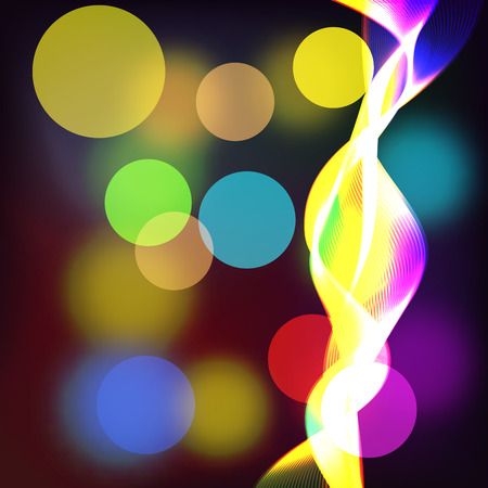 Beautiful abstract background with gradient and radiance. Vector illustration. Color boke and wave 2のイラスト素材
