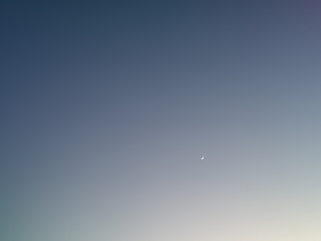 Background with moon  in clear night sky Vector