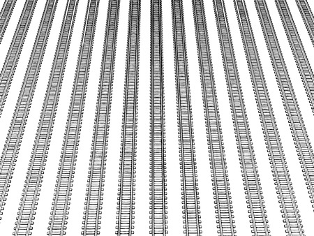 Railway vector illustration on white background 4のイラスト素材