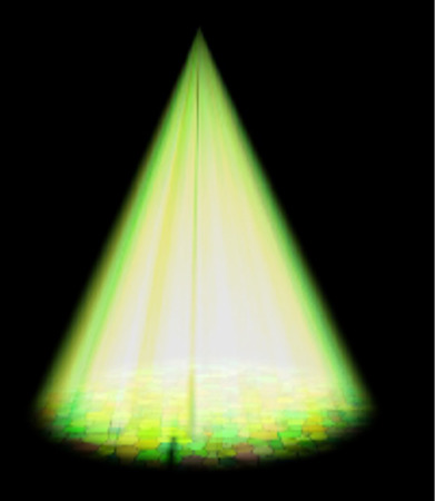 Spotlight isolated vector. Scene illumination. Bright lighting with spotlights. Light Effects. Vector spotlight. 1のイラスト素材