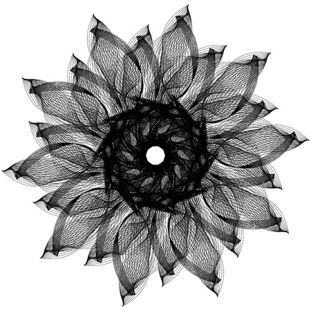 Vector abstract background of the techno circles 9のイラスト素材