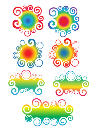 Abstract curved lines tracery. Vector background 2のイラスト素材