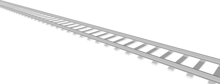 Vector White sleepers and rails on a white backgroundのイラスト素材