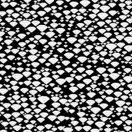 Vector illustration seamless diamond  on black pattern 5のイラスト素材