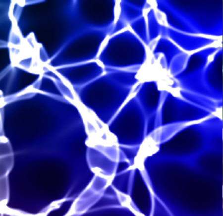 Vector image color caustic pattern. Sea waves foam.のイラスト素材