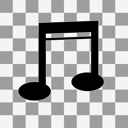 Vector Note Icon on a transparent backgroundのイラスト素材