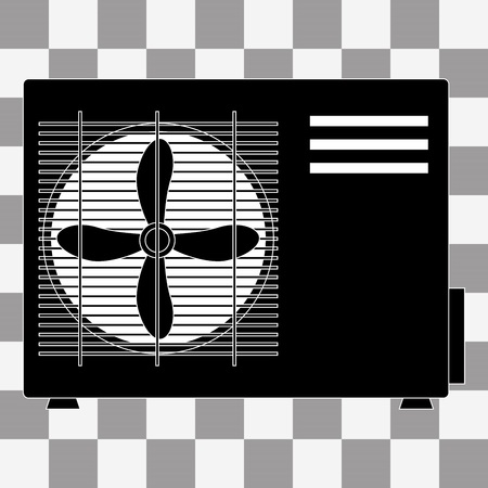 Air conditioner vector on a transparent backgroundのイラスト素材