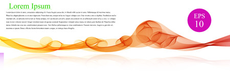 Spectrum waves color. Abstract wavy vector background, colored waved lines for brochure, website, flyer design. Waves line with simple textのイラスト素材