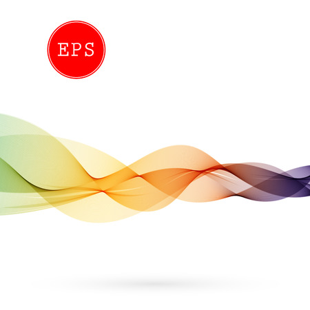 Vector Abstract wave background for brochure, website, design. Spectrum wave color. Smoky color wave. Wavy line colorのイラスト素材