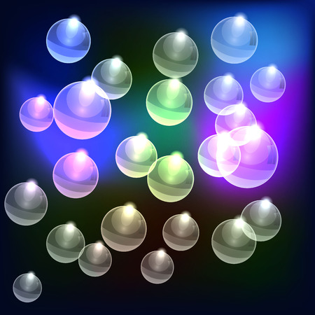 Vector Abstract Colorful bubbles backgroundのイラスト素材