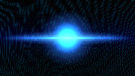 Vector infinite abstract space background. Futuristic style card