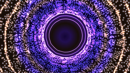 Infinity object. Abstract futuristic digital technology pattern. Illustration Vectorのイラスト素材