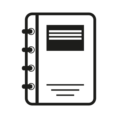 Journal sign illustration. Vector. Black icon on white backgroundのイラスト素材
