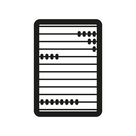 Abacus sign illustration. Vector. Black icon on white background.のイラスト素材