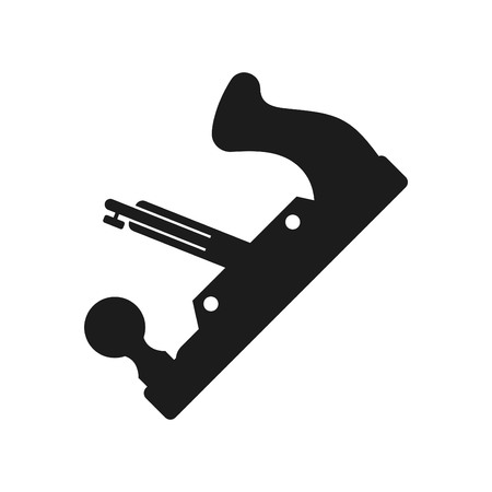 Joinery tool Vector black icon on white background.のイラスト素材