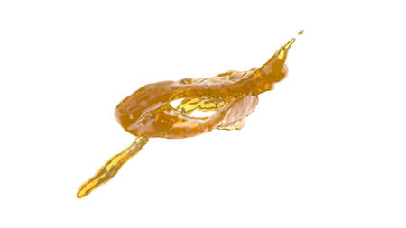 Splash honey in 3d style Food concept 3d rendering