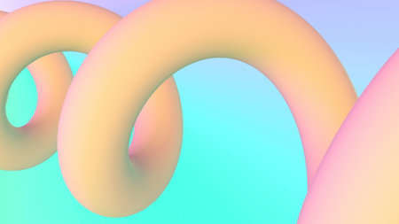 Abstract pattern spiral minimalistic cover footage Business technology concept 3d renderの写真素材