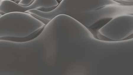 Grey waves Concept art curve smooth motion graphic 3d render