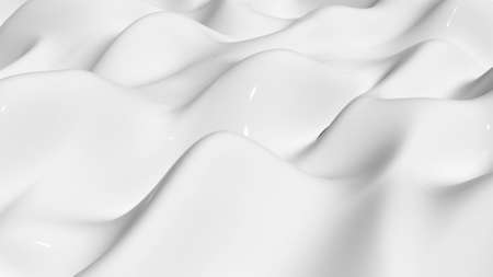 3d soft wave milk Healthy Fresh food 3d renderの写真素材