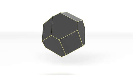 3d minimalistic graphic gold and black object digital wallpaper design Business presentation 3d...