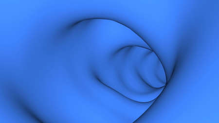 Modern psychedelic blue portal tunnel Futuristic cyberspace flying forward 3d render