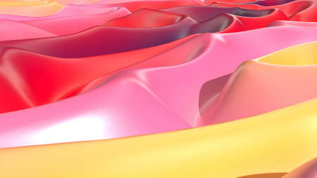 Color wave landscape 3d flyer style Digital abstract Business presentation background 3d renderの写真素材