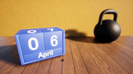 International Day of Sports for Development and Peace 6 April Camera focus shifts from kettlebell to...