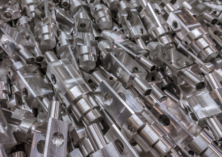 Aluminium parts backgroundの写真素材