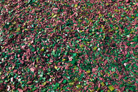 Colored sawdust backgroundの写真素材
