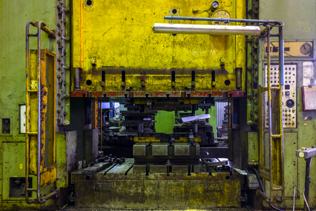 old dirty big mechanical pressの写真素材