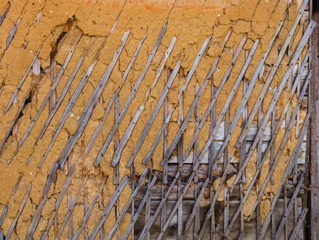 wattle and daub textureの写真素材