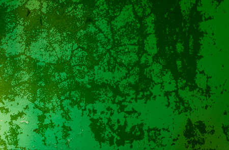Flaking green paint textureの写真素材