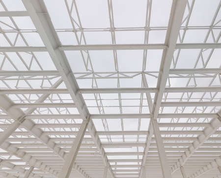 White winter construction backgroundの写真素材