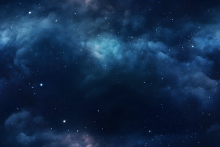 seamless texture and full-frame background of starry night sky, neural network generated imageの素材