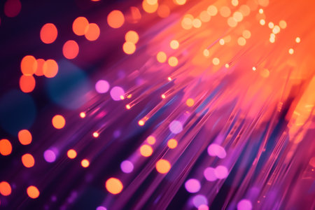 Abstract colorful fiber optic high speed data transfer background and wallpaperの素材