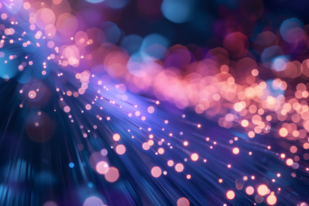 Abstract colorful fiber optic high speed data transfer background and wallpaperの素材