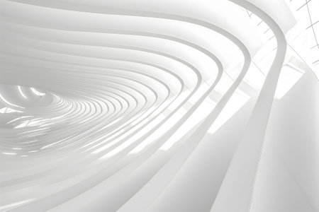 abstract white architectural structure backgroundの素材