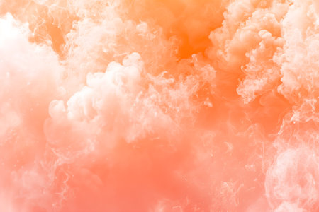 Peach fuzz color smoke backgroundの素材