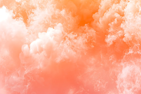 Peach fuzz color smoke backgroundの素材