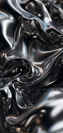 black glassy waves background and wallpaperの素材