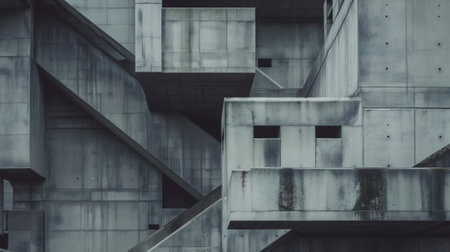 Neo brutalism architecture backgroundの素材