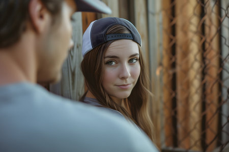 he is hitting on herの素材